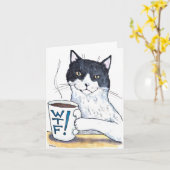 Was die Katze Karte (Gelbe Blume)