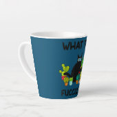 Was die kraftvolle Pflanze Frauen Funny Cactus Cat Milchtasse (Linke Ecke)