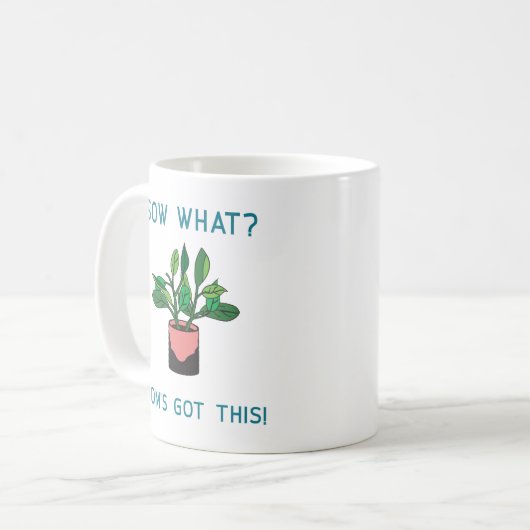 Was die Mama diese Gartenarbeit Got hat Kaffeetasse (Vorderseite Links)