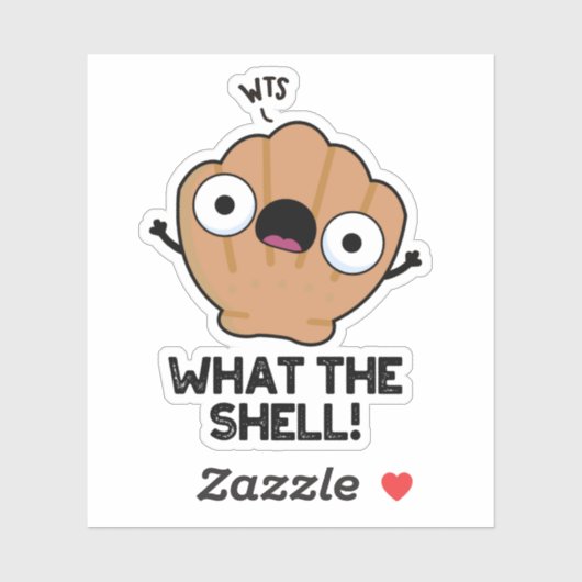 Was die Muschel an der Muschel des Sonnenmeers mac Aufkleber (Blatt)