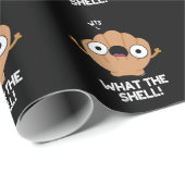 Was die Muschel Funny Sea Muschel macht Dunkle BG Geschenkpapier (Rolleneckpunkt)