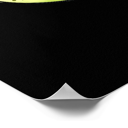 Was die Muschel Funny Snail Puff Dark BG Poster (Ecke)