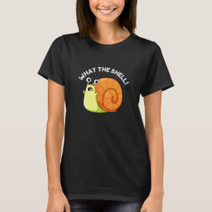 Was die Muschel Funny Snail Puff Dark BG T-Shirt