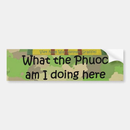 Was die Phuoc Sturzhelm-Graffiti Autoaufkleber (Vorne)