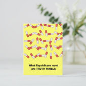 Was die Republikaner brauchen, sind Wahrheitspanel Postkarte (Stehend Vorderseite)