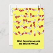 Was die Republikaner brauchen, sind Wahrheitspanel Postkarte (Vorne/Hinten)