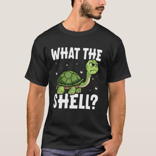 Was die Shell lustige Schildkröte Was die Shell T-Shirt (Vorderseite)