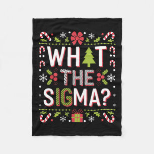 Was die Sigma Funny Santa Clause Gen Alpha X-mas Fleecedecke