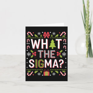 Was die Sigma Funny Santa Clause Gen Alpha X-mas Karte