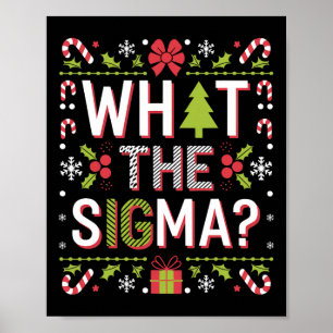 Was die Sigma Funny Santa Clause Gen Alpha X-mas Poster