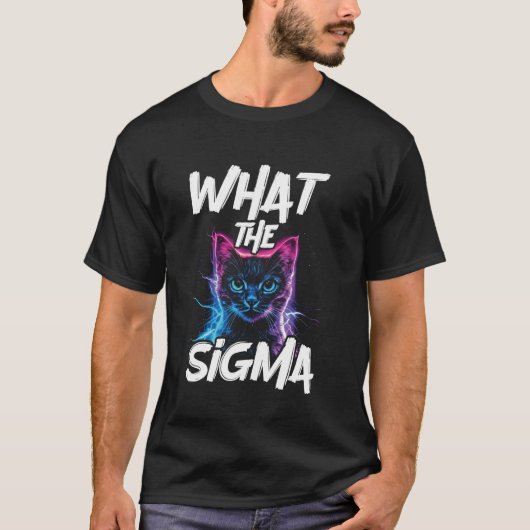 Was die Sigma-Katze T-Shirt (Vorderseite)