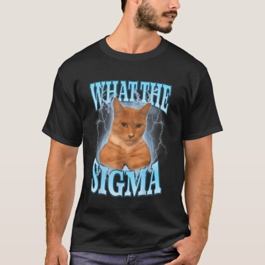 Was die Sigma-Meme-Katze T-Shirt (Vorderseite)