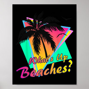 Was die Strände tropischen Sommer Sunset Retro sei Poster