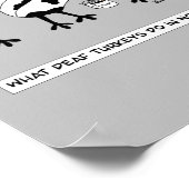 Was die toten Truthähne tun im November Poster (Ecke)