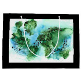 Was die Welt jetzt braucht, ist Liebe süße Liebe Große Geschenktüte (Rückseite)