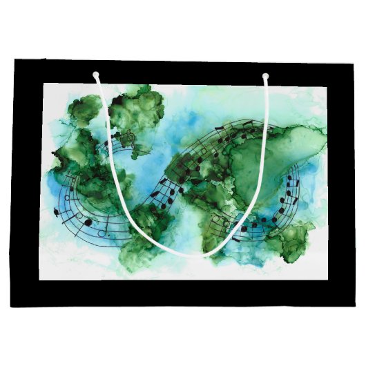 Was die Welt jetzt braucht, ist Liebe süße Liebe Große Geschenktüte (Rückseite)