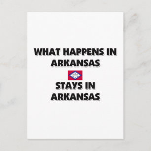 Was dort in ARKANSAS Bleibe Postkarte