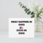 Was dort in OHIO Bleibe Postkarte (Stehend Vorderseite)