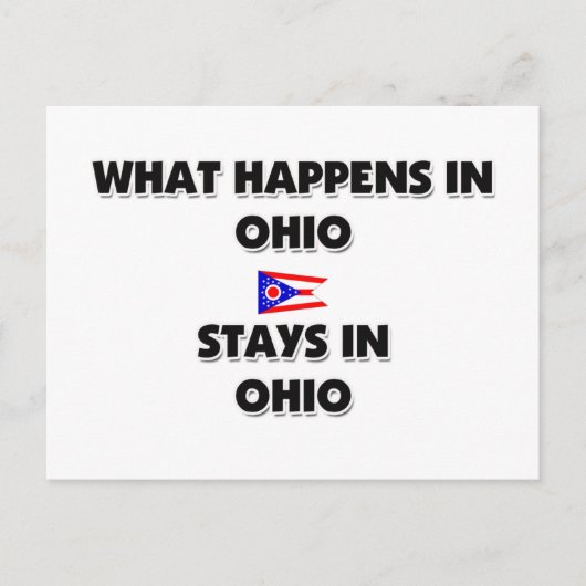 Was dort in OHIO Bleibe Postkarte (Vorderseite)