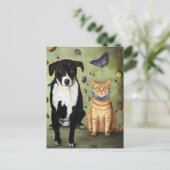 Was drückt Luke und Molly? Postkarte (Stehend Vorderseite)