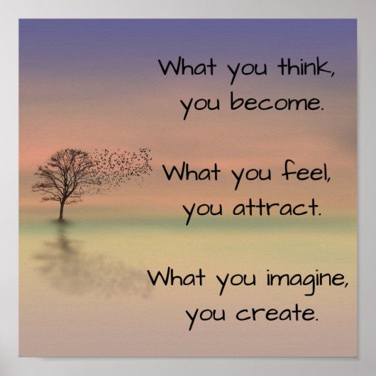 "Was du denkst, du wirst.." Poster (Vorne)