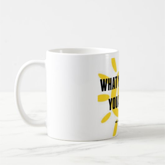 WAS DU GLAUBST, DASS DU ATTRAKT BEGRÜSST KAFFEETASSE (Links)