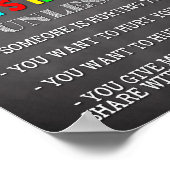 Was du hier sagst, Bleibe hier Poster (Ecke)