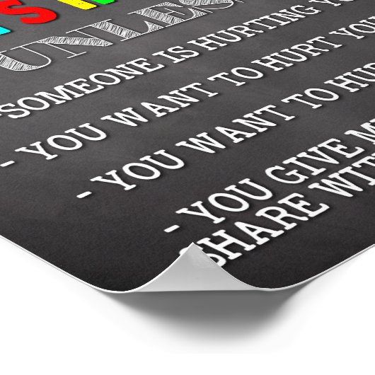 Was du hier sagst, Bleibe hier Poster (Ecke)