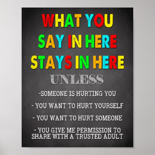 Was du hier sagst, Bleibe hier Poster
