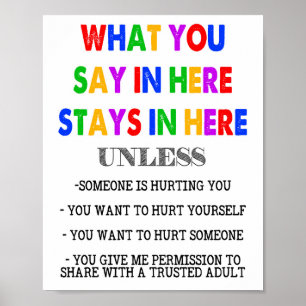 Was du hier sagst, Bleibe hier Poster