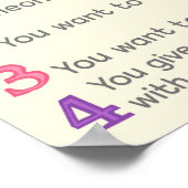 Was du hier sagst, Bleibe hier Schulberater Poster (Ecke)