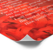 Was du mir gegeben hast poster (Ecke)