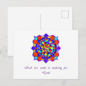 Was du suchst, sucht dich. postkarte (Vorne/Hinten)