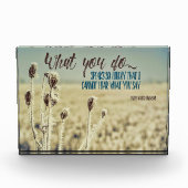 Was du tust, spricht fotoblock (Vorderseite)