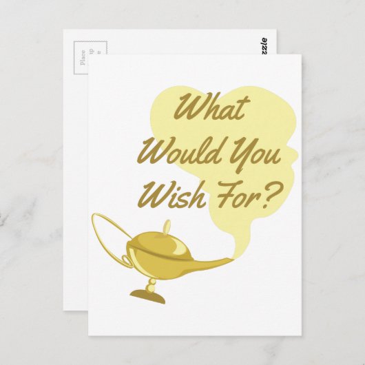 Was du willst postkarte (Vorne/Hinten)