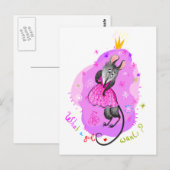 Was ein Mädchen will Postkarte (Vorne/Hinten)