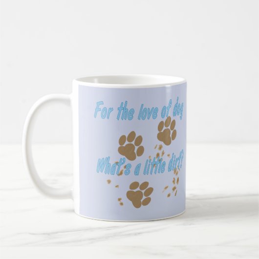 Was ein wenig Schmutz ist Kaffeetasse (Links)