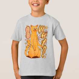 Was? / Eine Orange Cat Illustration T-Shirt
