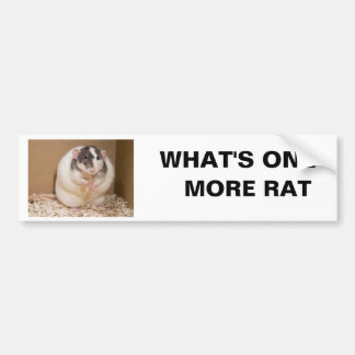 was eine weitere Ratte ist Autoaufkleber