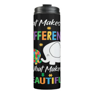 Was einen anders macht, ist, was einen bewundert thermosbecher
