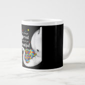 Was einen von Elefanten-Autismus unterscheidet Jumbo-Tasse (Vorderseite Rechts)
