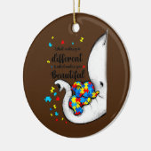 Was einen von Elefanten-Autismus unterscheidet Keramik Ornament (Links)