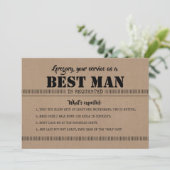 Was erwartet wird - Vorschlag für einen lustigen T Einladung (Stehend Vorderseite)