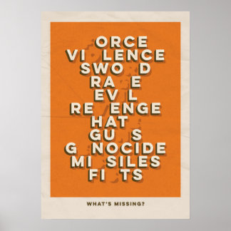 Was fehlt? Retro Poster