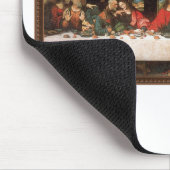 Was, Fisch wieder? - Funny Last Supper Holiday Mah Mousepad (Ecke)