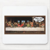 Was, Fisch wieder? - Funny Last Supper Holiday Mah Mousepad (Vorne)