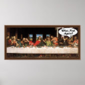 Was, Fisch wieder? - Funny Last Supper Holiday Mah Poster (Vorne)