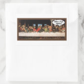 Was, Fisch wieder? - Funny Last Supper Holiday Mah Rechteckiger Aufkleber (Tasche)