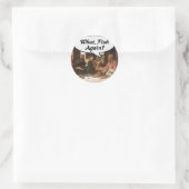 Was, Fisch wieder? - Funny Last Supper Holiday Mah Runder Aufkleber (Tasche)