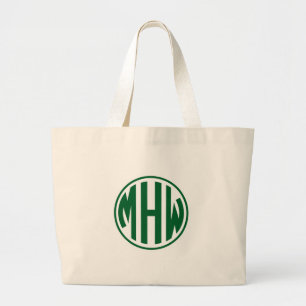 Was Forest 3 anfänglich in einem Circle Monogram D Jumbo Stoffbeutel